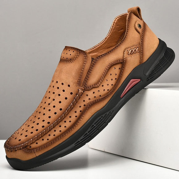 2021 New Men Comfortable Leather Shoes