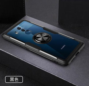 Luxury Transparent PC+Carbon Fiber Case For Huawei P20 Mate 20 Lite Pro