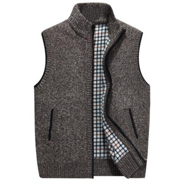 Cashmere Male Knitted Fleece Vest（BUY 2 GOT 5% OFF, 3 GOT 10% OFF）
