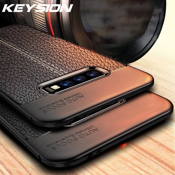 Leather Soft bumper Back Cover for Samsung