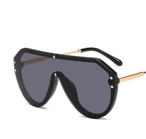 New F Watermark One-piece Sunglasses (Buy 2 Get 5% OFF, 3 Get 10% OFF)