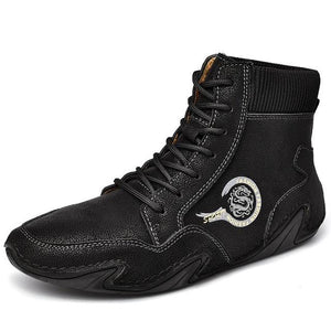 Leather Men Boots Handmade Ankle Boots