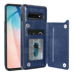 Leather Wallet Case For Samsung