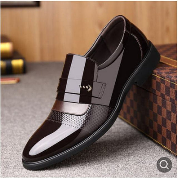 Pointed Leather Business Dress Shoes