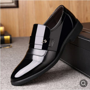 Pointed Leather Business Dress Shoes