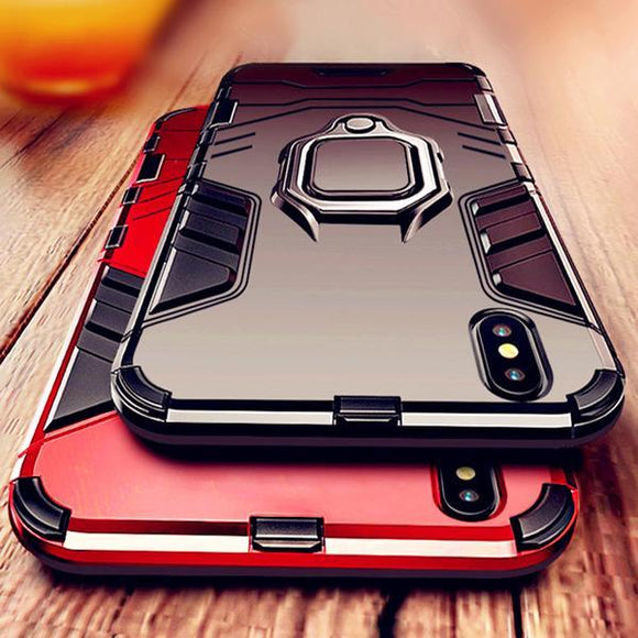 Luxury Armor Shockproof Ring Bracket Case For iPhone 11 11 PRO 11 PRO MAX X XR XS Max 8 7 6S PLUS