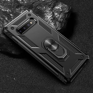 Luxury Armor Silicone Bumper Holder Ring Case For Samsung S8 S9 S10 Plus Note 8 9