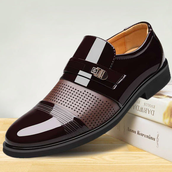Luxury Brand Leather Men Business Dress Loafers