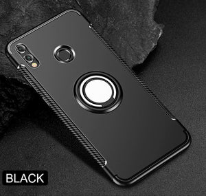 Luxury Car Holder TPU Shockproof Case For Honor 8X Max Huawei P10 P20 Mate 20 Lite Pro