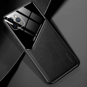 Luxury Leather Magnetic holder Cover for iphone
