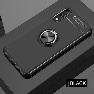 Luxury Magnet Ring Soft Shockproof Case For Huawei P20 Mate 20 Lite Pro
