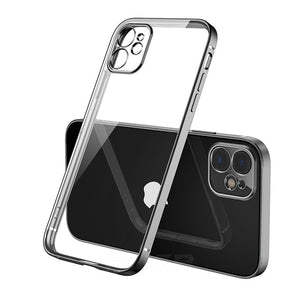 Luxury Plating Square Frame Case For iPhone