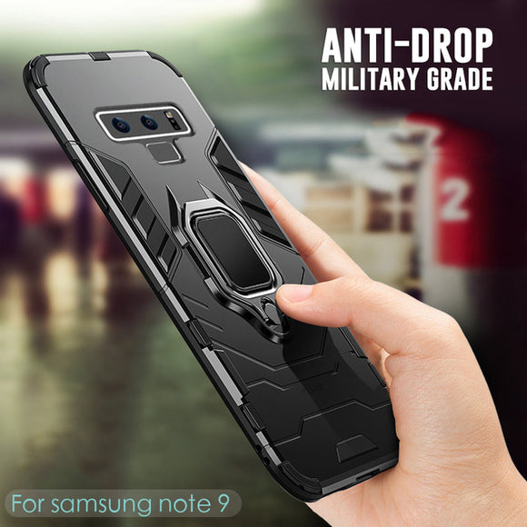 Luxury Armor Dirt Shockproof Magnetic Ring Phone Case