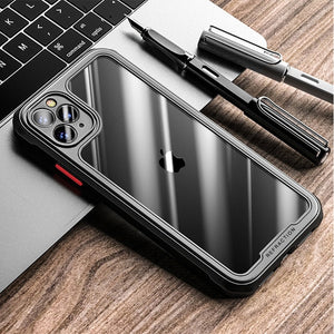 New Transparent Case For iPhone 12 11 Pro Max Shockproof Airbag Cases