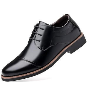 Men Business Leather Shoes Lace-up Classic Shoe