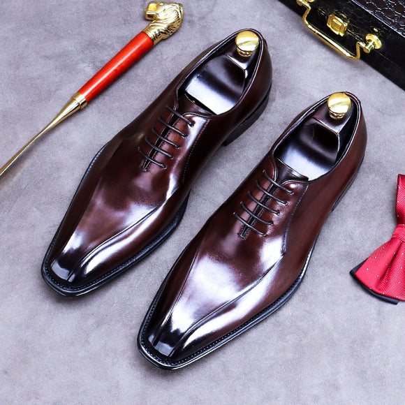 Men Casual Leather Shoes Business Dress Shoe