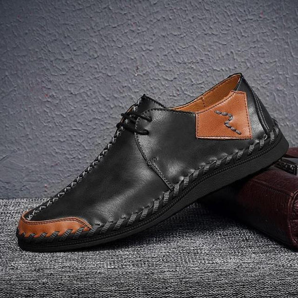 Genuine Leather Men's Flats Shoes
