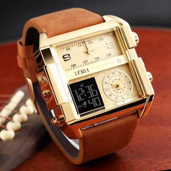 Men Quartz Digital Watches Male Clock