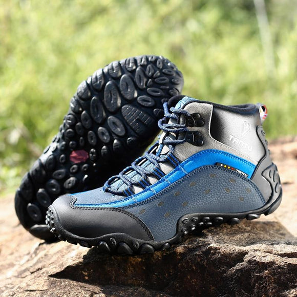 Men Solid Outdoor Hiking Safety Ankle Boots
