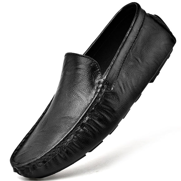 Men Slip-on Leather Shoes Casual Male Shoes