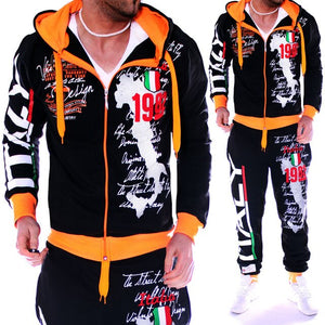 Men Tracksuit 2 Piece Tops and Pants