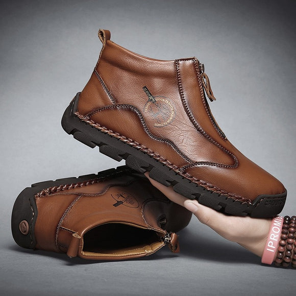 Handmade Leather Men Vintage Boots