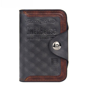 Men Wallet Magnetic Snap Clutch Bag