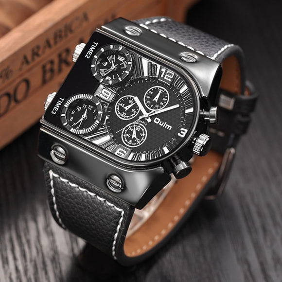 Men Watches Mens Quartz Casual Leather Strap Wristwatch