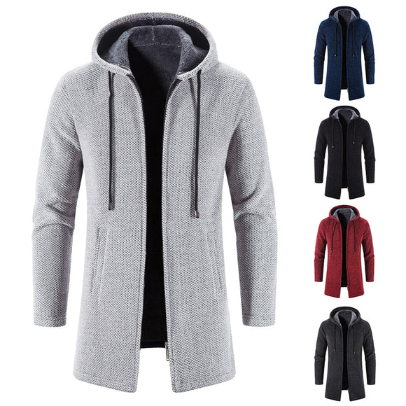 Men's Autumn/winter Long Coat Grab Cashmere Sweater