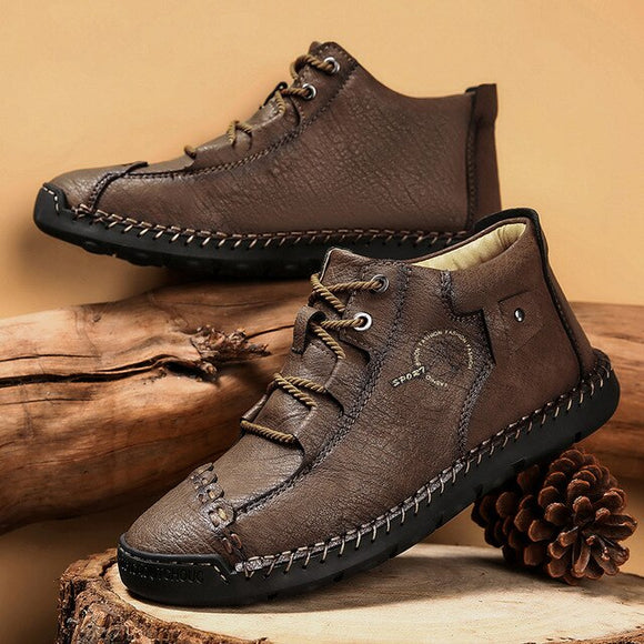 Autumn Winter Men's Leather Casual Boots