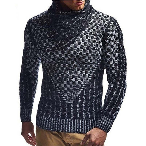 New Casual Turtleneck Men Sweaters