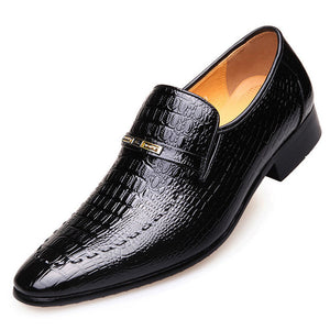 Luxury Crocodile Mens Leather Shoes