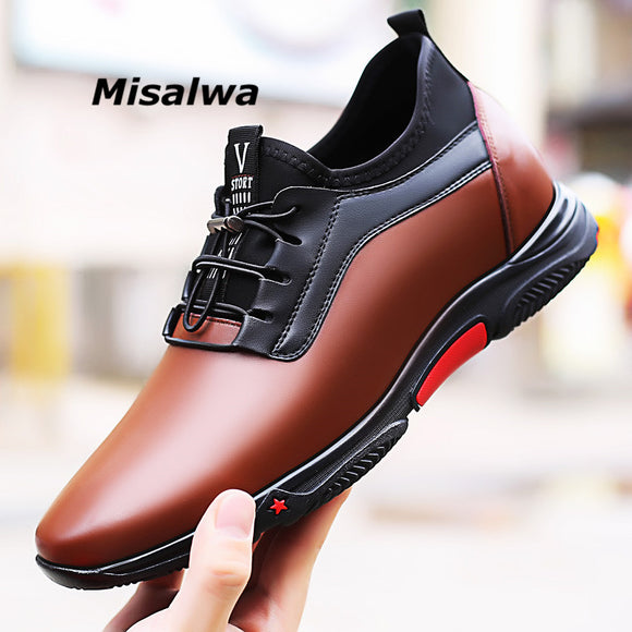 New Arrival Platform Elastic Casual Height Increasing Shoes
