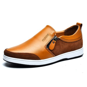 Men Shoes Genuine Leather Casual Elevator Shoes