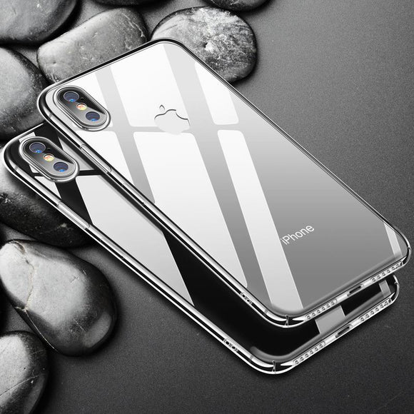 Transparent Ultra Slim Hard Plastic Cover For iphone 6 6S 7 8 Plus X