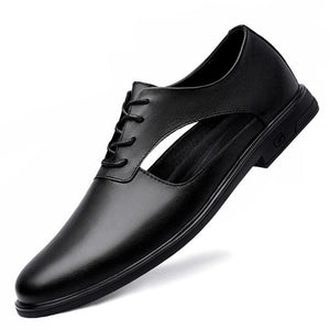 New 2023 Men Leather Sandals For Men Business Dress Sandals