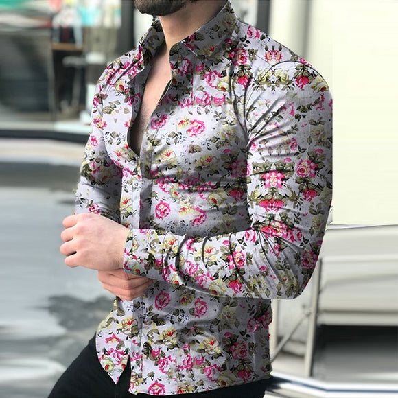 New Casual Floral Printed Shirt