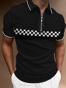 New Trend New Printed Letters Polo Shirt