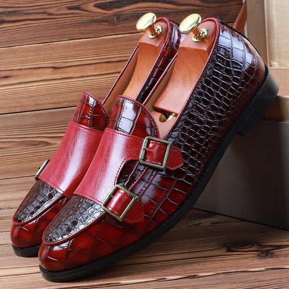 New Fashionn Pointed Crocodile Pattern Shoes