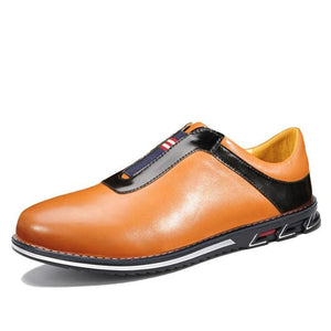 New Leather Men Casual Shoes