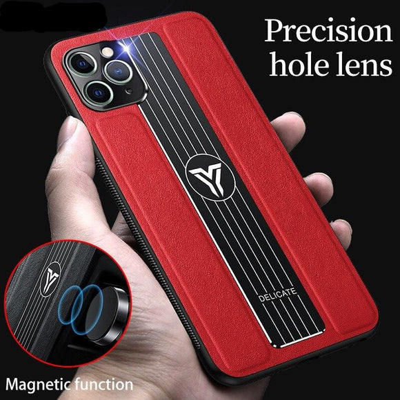 New Leather Plexiglass Shockproof Case For iphone