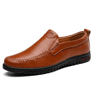 New Leisure Breathable Genuine Leather Mens Shoes
