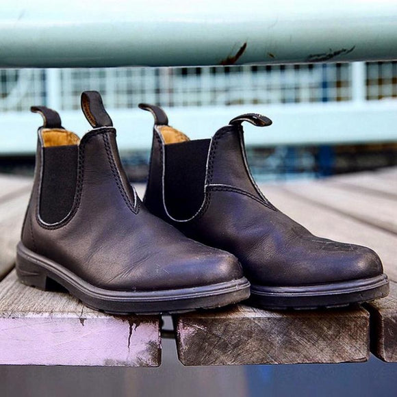 New Men Solid Slip-On Waterproof Boots