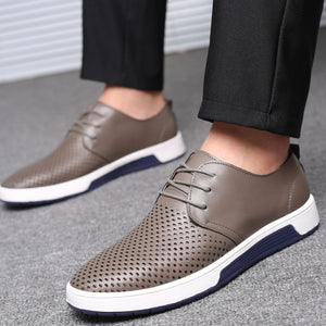 New Men Leather Casual Shoes