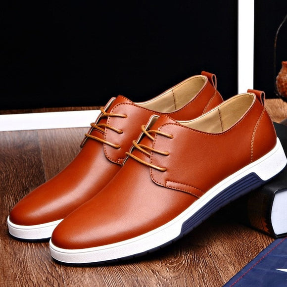 New Men Casual Leather Shoes