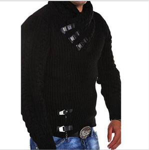 Men's Fashion Thick Wool Stand Collar Sweater