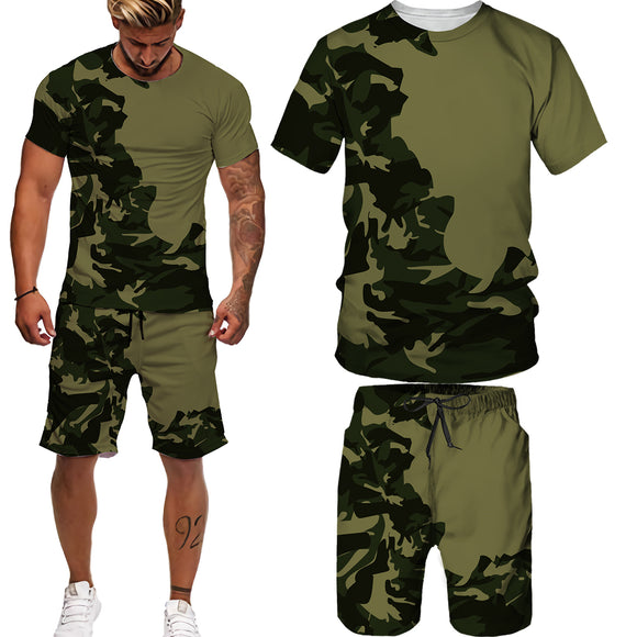New Summer Camouflage Tees/Shorts