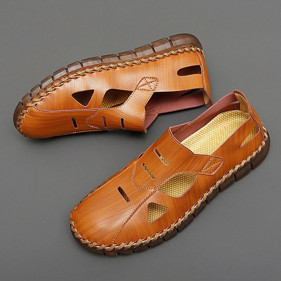 New Summer Men Sandals Handmade Mesh Sneakers
