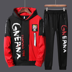 New Tracksuit Men Casual Long Sleeve Set