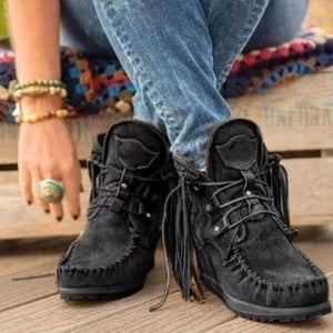 New Women Suede Retro Ankle Boots